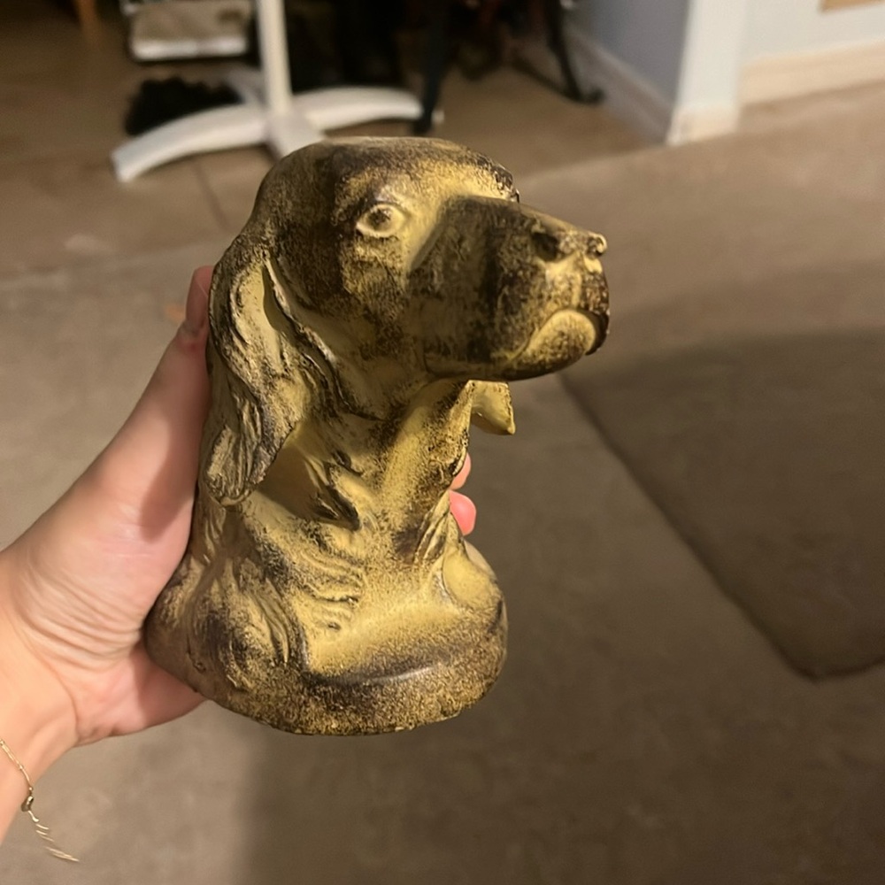 Vintage Dog Book End